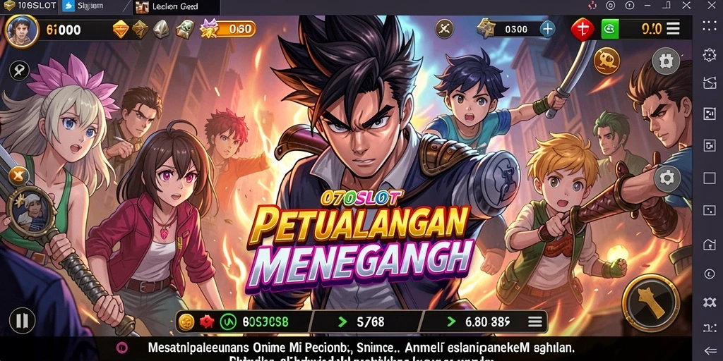 Tangkapan layar utama dari 070SLOT menampilkan aksi karakter yang memukau.