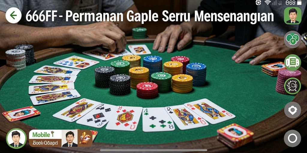 Screenshot gameplay Gaple yang penuh aksi dan seru.