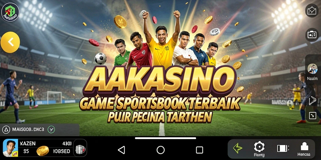 Screenshot AAKASINO menampilkan fitur taruhan olahraga yang menarik.