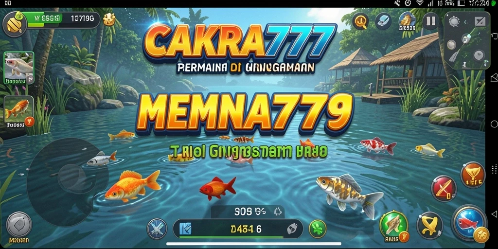 Screenshot gameplay CAKRA777 menunjukkan pengalaman memancing seru dan grafis yang memukau.