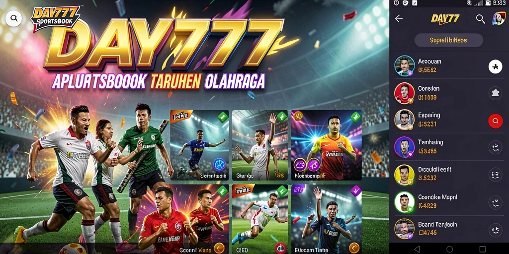 Tampilan gameplay <strong>DAY777</strong> yang menarik dengan berbagai pilihan taruhan olahraga.