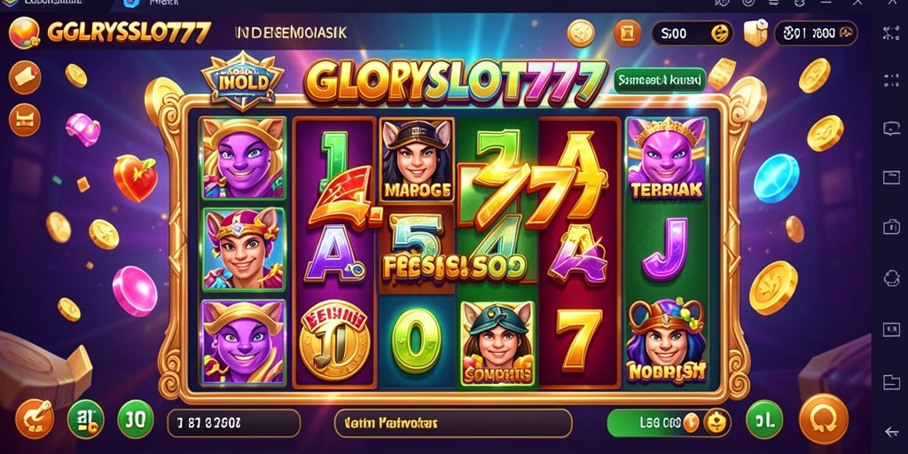 Tampilan menarik gameplay slot di GLORYSLOT777.