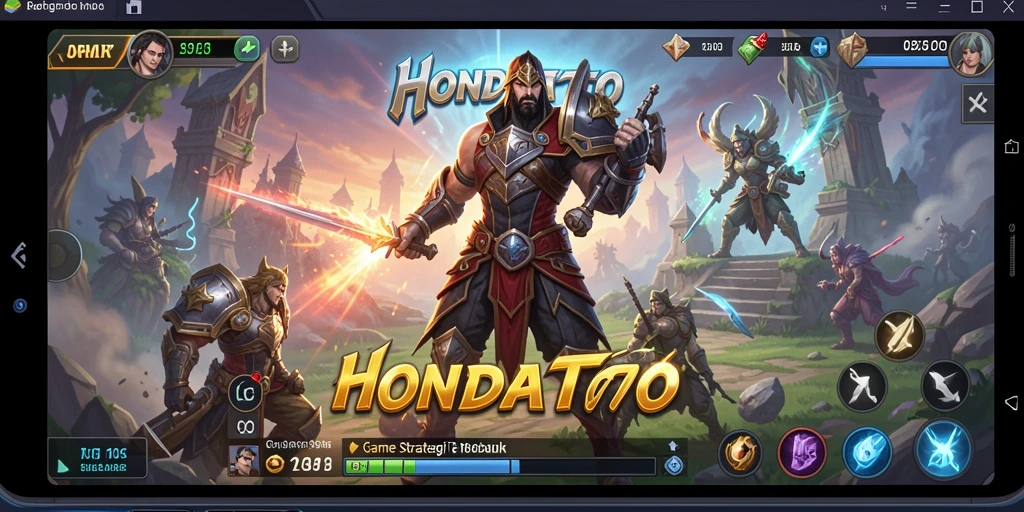 Screenshot HONDATOTO menampilkan gameplay seru dalam pertempuran SLG.