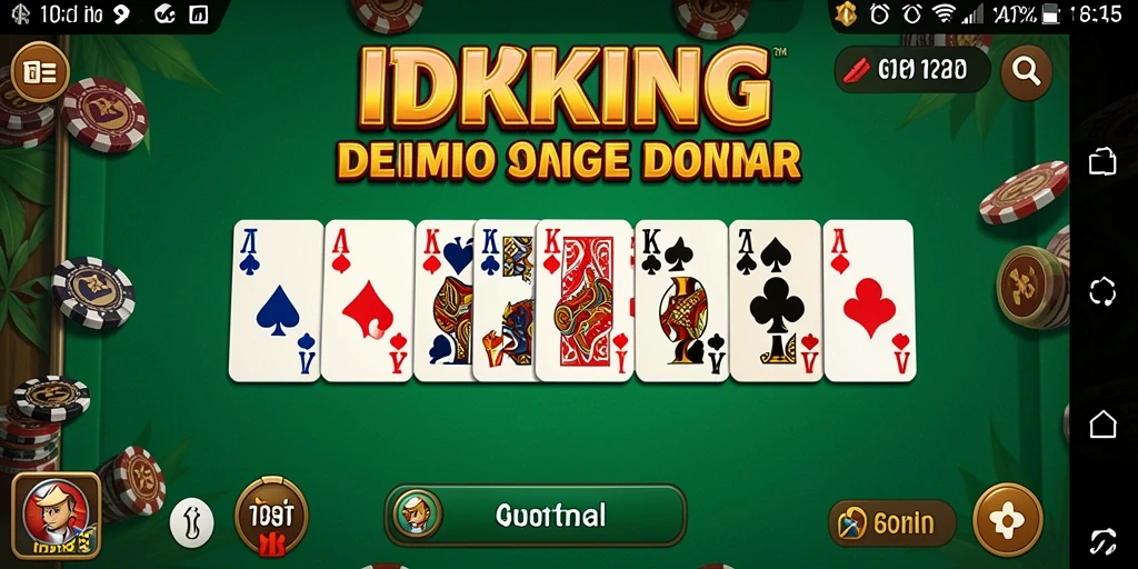 Tampilan menarik dari gameplay Domino IDRKING yang mengasyikkan.