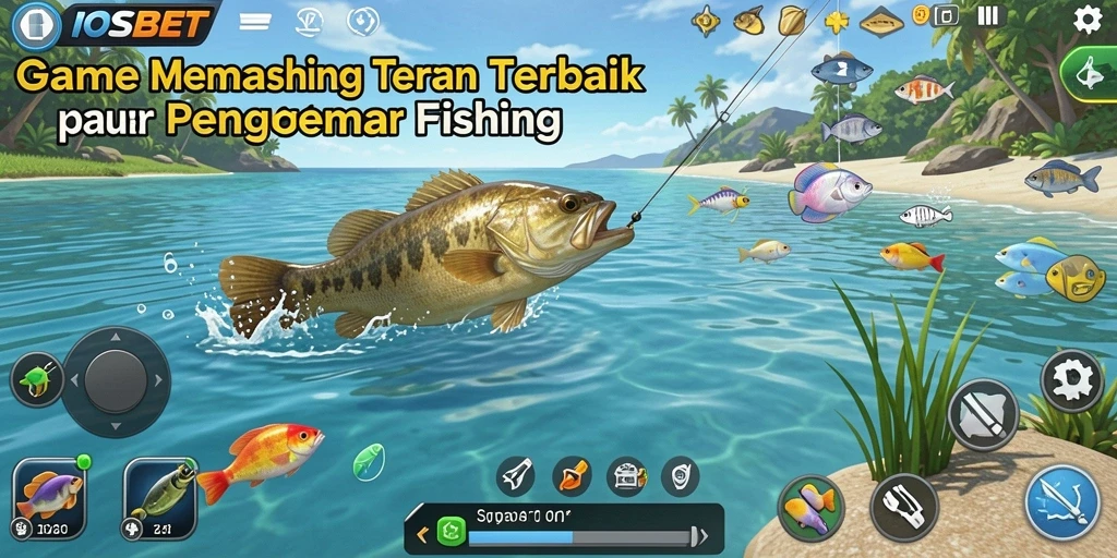 Tampilan menakjubkan dari gameplay memancing di IOSBET.