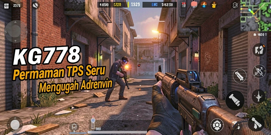 Tampilan epik di medan perang dalam gameplay KG778.