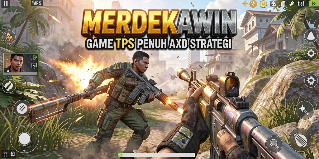 Tangkapan layar gameplay MERDEKAWIN yang menampilkan aksi mendebarkan.