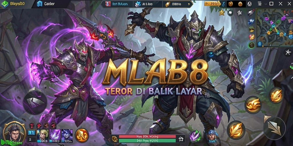 Tampilan gameplay menegangkan dari MLBB8 yang penuh kengerian.