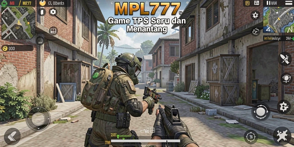 Tangkapan layar menunjukkan aksi seru dalam permainan TPS.