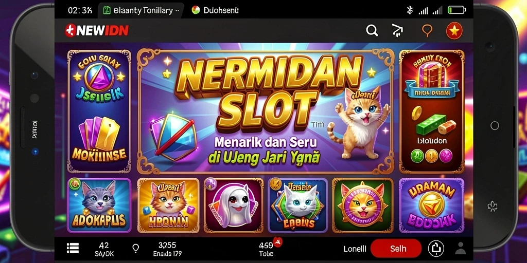 Screenshot gameplay NEWIDN menampilkan keseruan permainan slot yang mendebarkan.