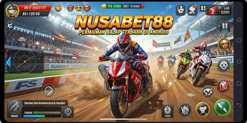 Tampilan menarik gameplay balap di NUSABET88