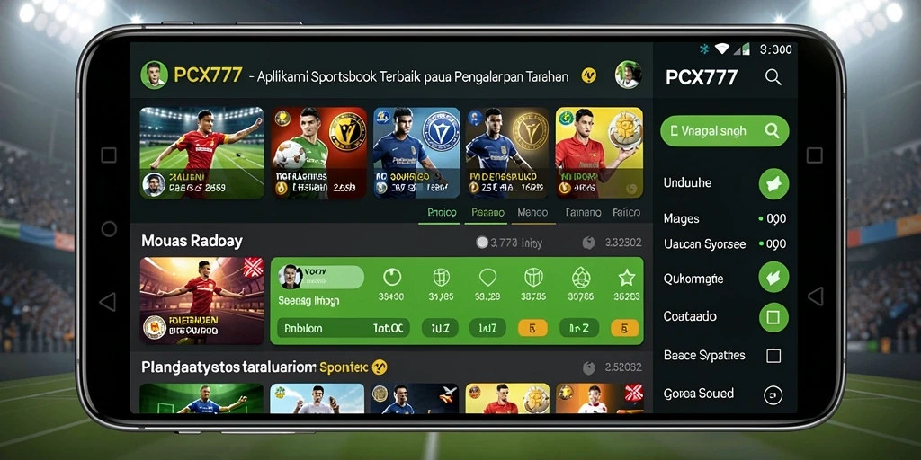 Screenshot PCX777 menunjukkan tampilan antarmuka taruhan yang menarik.