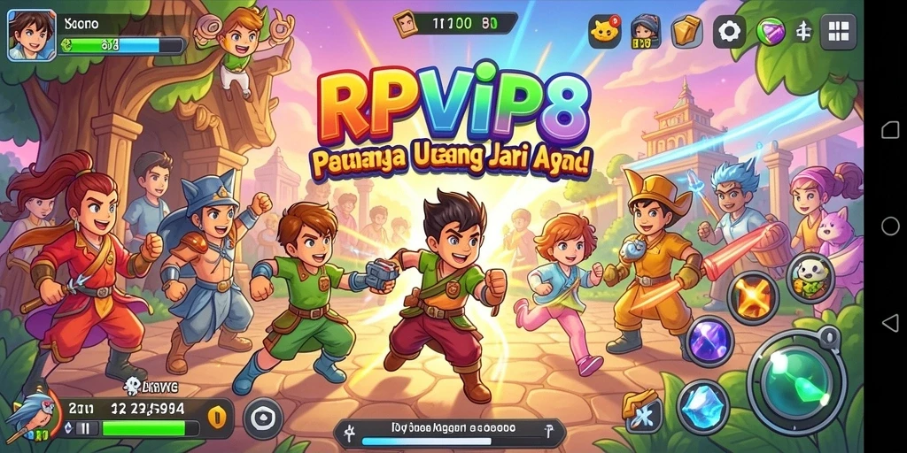 Screenshot menampilkan aksi seru dalam gameplay RPVIP8.