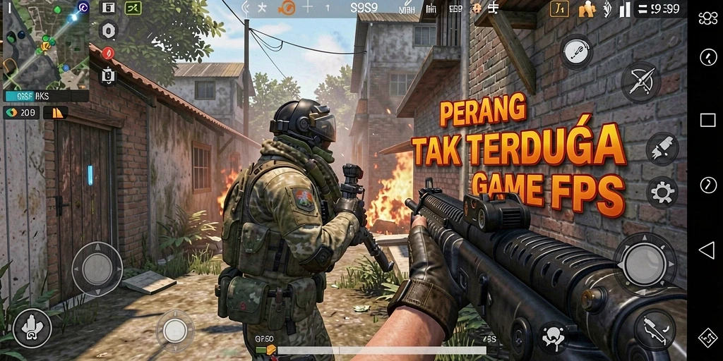 Tampilan seru gameplay S9S9 dalam dunia FPS yang menantang.