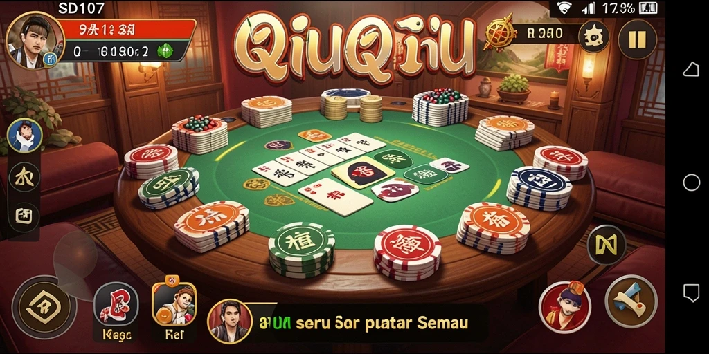 Screenshot gameplay QiuQiu yang menarik dan menghibur.