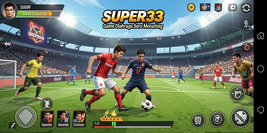 Tampilan menarik dari gameplay SUPER33 dengan aksi olahraga yang mendebarkan.