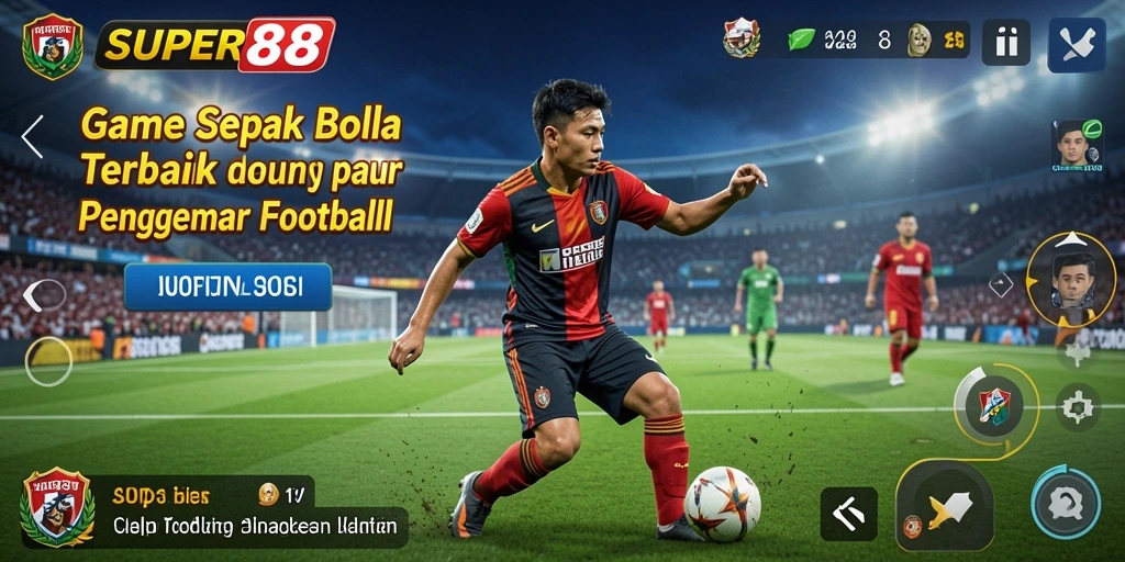 Tampilan gameplay <strong>SUPER88</strong> yang menarik saat pertandingan sepak bola.
