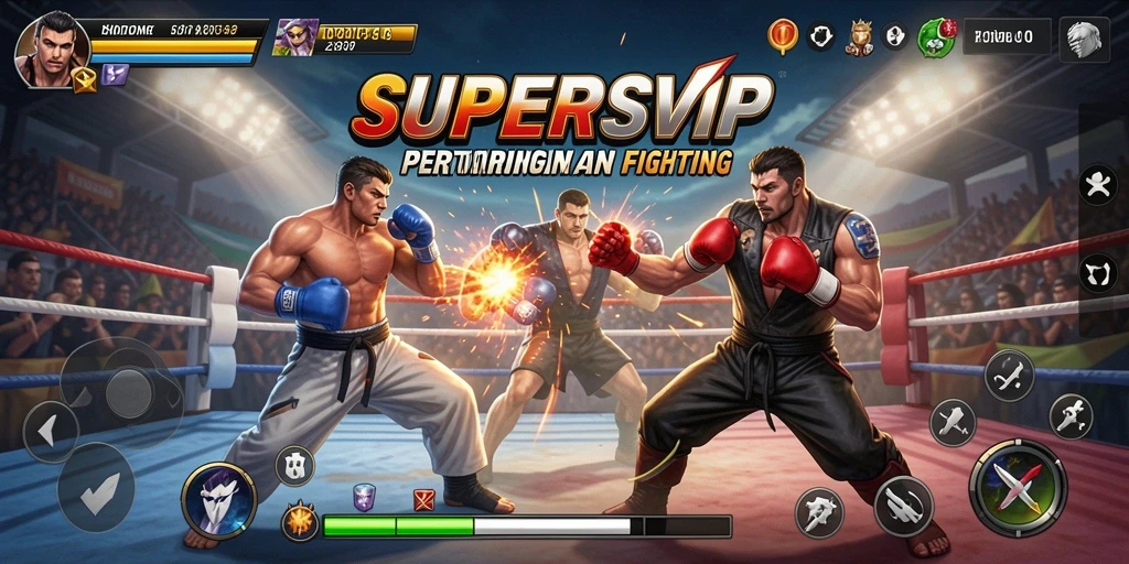 Tangkap aksi seru di arena pertarungan SUPERSVIP.