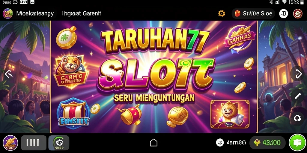 Tampilan menarik dari gameplay slot TARUHAN77 yang mengasyikkan.