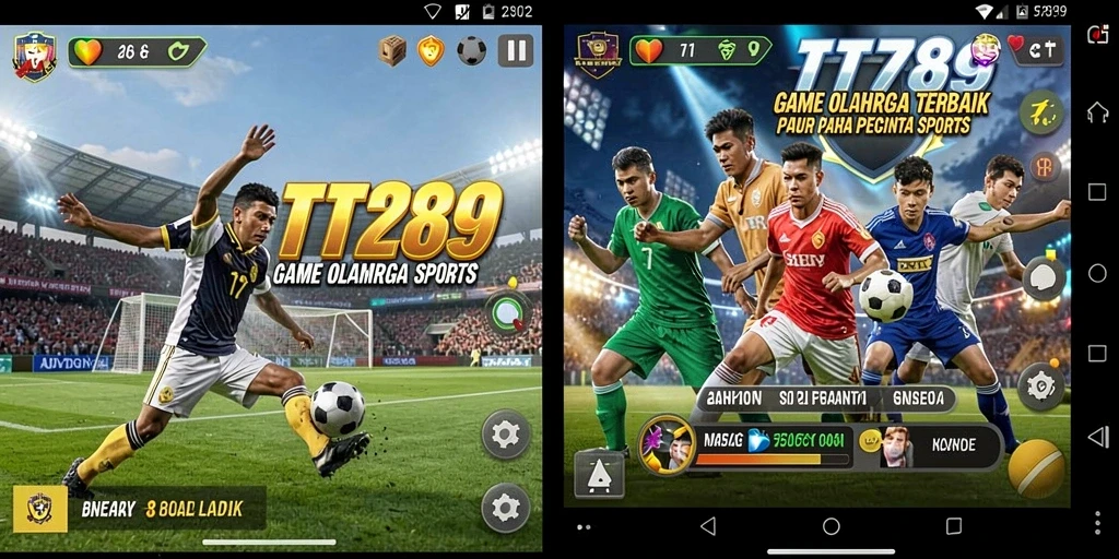 Tangkapan layar gameplay TT789 yang menunjukkan aksi olahraga yang mendebarkan.